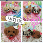 オーダー 犬 わんこ 羊毛フェルトストラップ