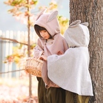 自宅で洗える！子ウサギのポンチョ