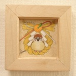 色鉛筆画　「しめ飾り②」　手描き原画・額入り