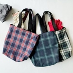 (Tartan&Corduroy) フランネル素材のタータントートバッグ