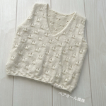 カシミヤウール𓃵手編みのふんわりベスト❀ベビーからキッズまで
