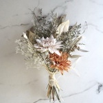 ♦︎テラコッタカラーのダリアのブーケ♦︎アーティフィシャル　ドライフラワー　 ウェディング　前撮り　ホワイト　ブーケ　造花