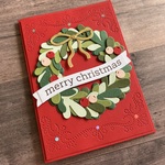 【クリスマスカード】クリスマスリース