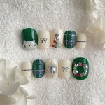 〖クリスマスコレクション〗ねこさん×王道クリスマスネイルチップ  ※お届け日に関しまして必ず商品ページの説明欄をご確認くださいませ。
