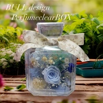 送料無料‼️ブルーデザイン💙パヒュームボックスブリザードフラワーﾟ･*:.｡❁
