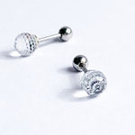 【サイズ選択必須】ボディピアス　ドーム⚪︎クリスタルキャル6㎜