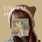 【受注販売】【選べるカラー】猫耳ニット帽