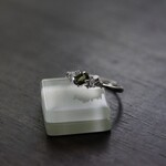 モルダバイト　インクラストCZリング　SILVER925　