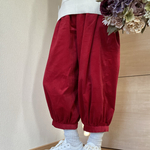 ♥️❤️【人気♡定番】❤️♥️大人のバルーンパンツ☆ポケット後ろ❤︎細畝コーデュロイ❤︎赤