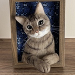 Mika様専用　うちネコフレームおてて付き