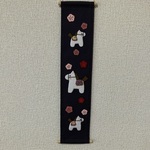   ちりめん細工・うま年のタペストリー