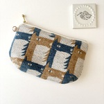 ミナペルホネン・thoroughbred のふっくらポーチ  