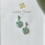 ∞チェコビーズ∞ラウンド≡銀の鳥≡イヤリングorピアス