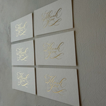 *再販*箔押しThank you カード[10枚セット]