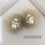 クリスタル×パール&ファーキャッチ