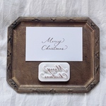 #9. Merry Christmas の消しゴムはんこ