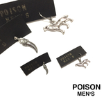 【MEN'S】［👑人気No.1］片耳ピアス キバ／オオカミ
