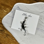 とかげのピアス(ブラック)*片耳用