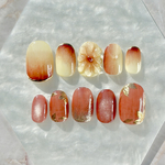 122.Fruit~fig~ 【現品あり】 ネイルチップ サイズオーダー可