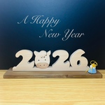 【2026☆限定☆】♪木のインテリア♪【午年🐴西暦プレート】※税込・送料別  ※12月19日迄のご注文で年内お届け