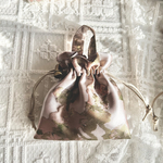 tiny drawstring bag｜sakura｜巾着チャーム　ミニポーチ　mini巾着トートバッグ　バッグチャーム