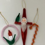 モールサンタ・クリスマスオーナメント♡飾り♪昭和レトロ♪モール人形