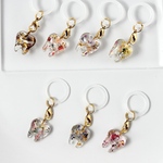 歯　アンブレラマーカー　ボタニカル　傘　金　雨　チャーム　リップ　小ぶり　花　ドライフラワー　花束　honey tooth