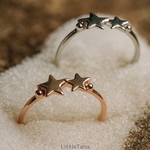 【オーダー受付】【日本製】【星】ポイントピンキー◆SILVER925【２色展開】