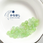 【訳あり】4mm, 10粒｜ペリドット　天然石ラウンドビーズ　検品済み