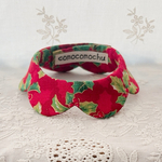 猫の付け衿首輪「クリスマスリース」