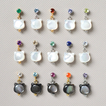 【誕生石が選べる-天然石×猫ピアス】3mm/サージカルステンレス/プレゼント/ギフト/クリスマス/母の日/誕生日