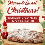 【送料無料】Xmasセット（シュトーレン１本＆米粉ドーナツ５個）