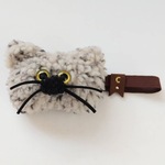 【ベージュごま塩】もじゃ猫ゴムバンド
