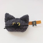 【チャコール】もじゃ猫ゴムバンド