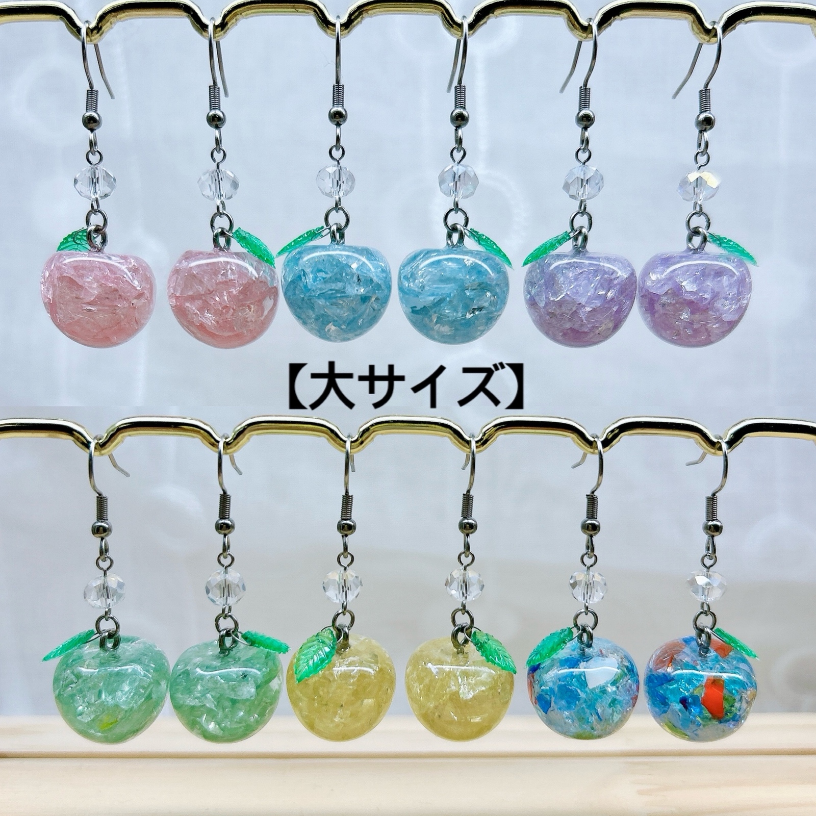贅沢ヨーヨーピアス/ヨーヨーイヤリング 水風船/浴衣/夏祭り/縁日 