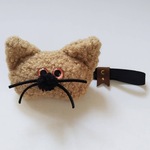 【キャメル】もじゃ猫ゴムバンド