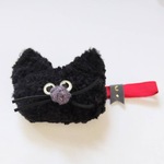 【黒】もじゃ猫ゴムバンド