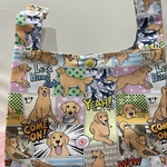エコバッグ・コンビニサイズ☆撥水加工生地/犬柄・ゴールデンレトリバー