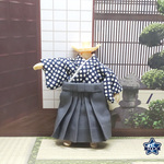 ねんどーる用／男の子・着物袴【斑点】