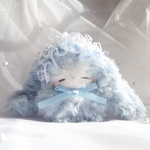 ねむねむもふちゃん・水色