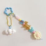 no.384／a'moureve じゃらじゃら　キーホルダー　ハンドメイド 