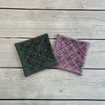 刺し子のコースター 2枚セット　268