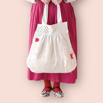 しろあつめ 時々 あか　⚪︎ モコモコ ふさふさ ⚪︎ ふんわりバッグ