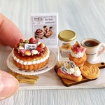 ミニチュア　飴色が美しいブリュレタルト