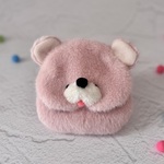 ふわもこポーチ　桃くまちゃん🧸