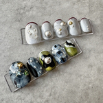 【⠀Order Nail Tip　】　Metal Edge × Black Shine
