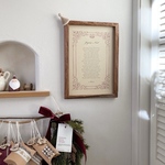 クリスマスポスター⌇アンティーク⌇フランス語⌇A4⌇レタリング⌇英文⌇フレンチ⌇カントリー⌇インテリア⌇