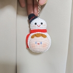 雪だるま団子のペンダント