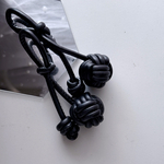 【在庫限り】1pcs)数量限定)PUレザーチャーム)BLACK )#5p