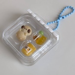 動物パンのパッケージキーホルダー